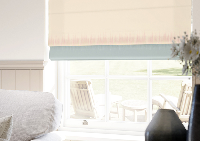 Petal & Block Monsoon Mist, Dhara - Twist&Fit Roman Blind - Image 5